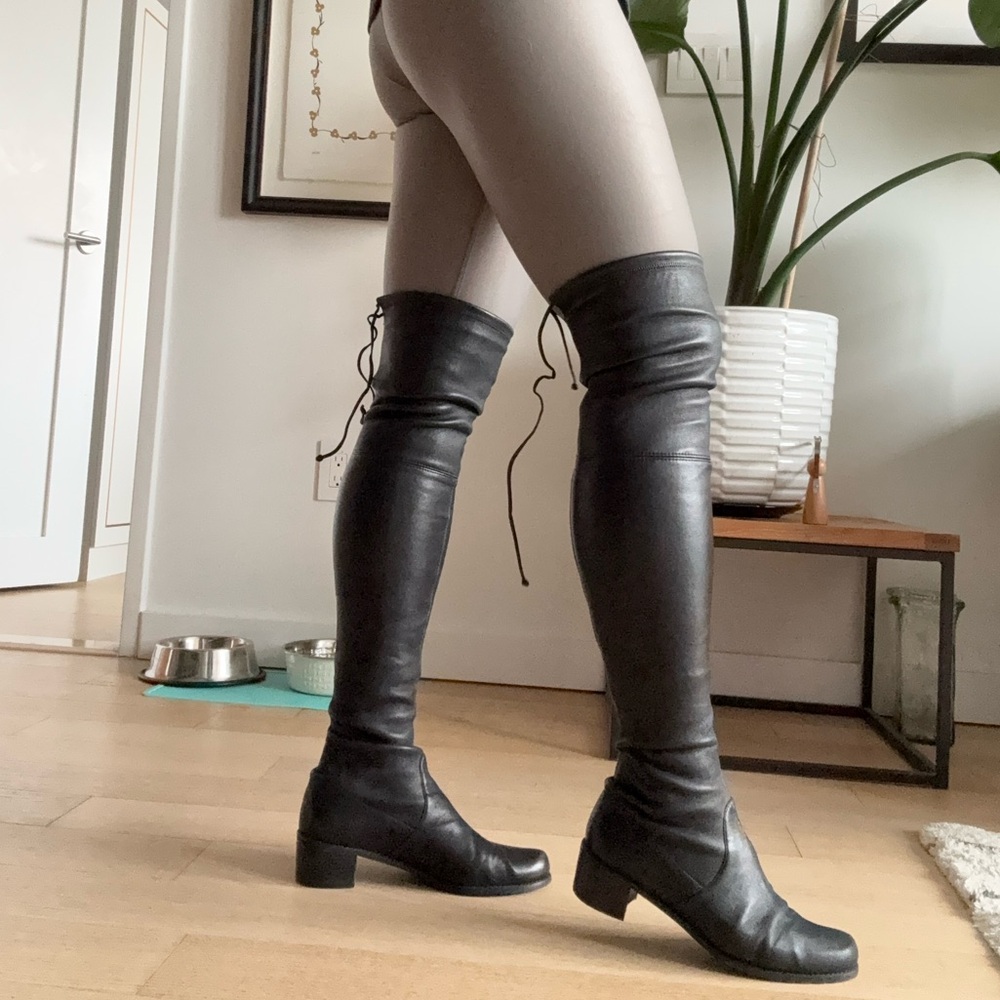 Stuart Weitzman Over-the-Knee Leather Boots